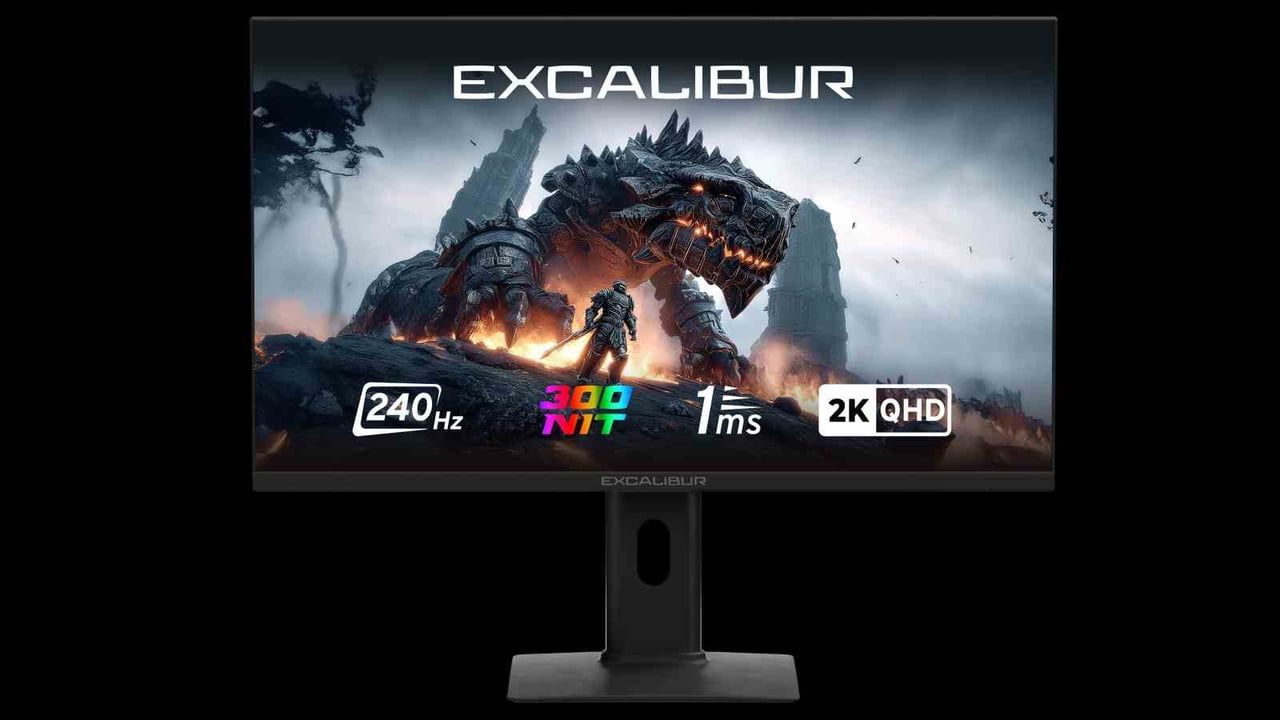 Excalibur'dan 27 inç, 2K QHD ve 240 Hz yenileme hızına sahip oyuncu monitörü