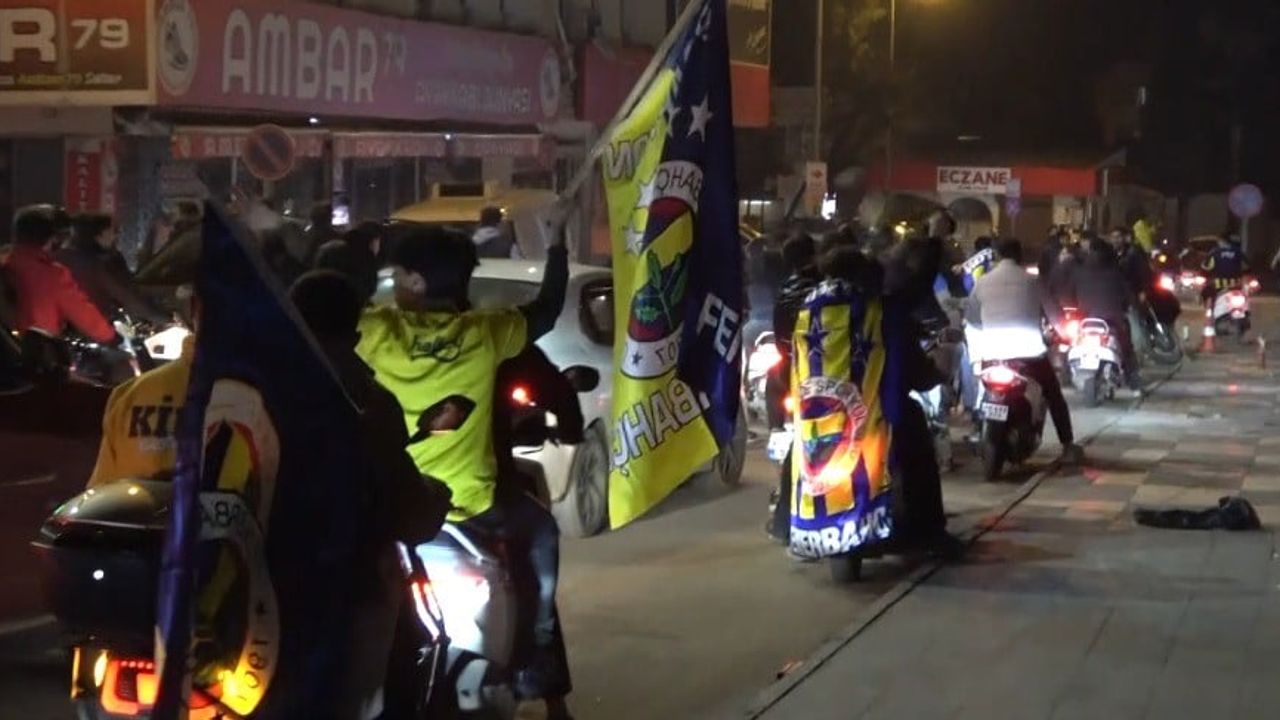 Fenerbahçe'nin Süper Kupa Zaferi Kilis'te Motosikletli Kutlamalara Sahne Oldu
