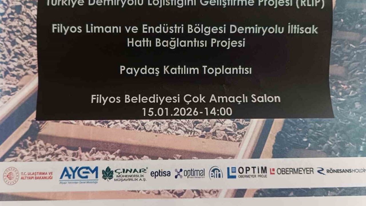 Filyos Limanı'na demiryolu hattı yapılıyor: Paydaş katılım toplantısı gerçekleştirildi