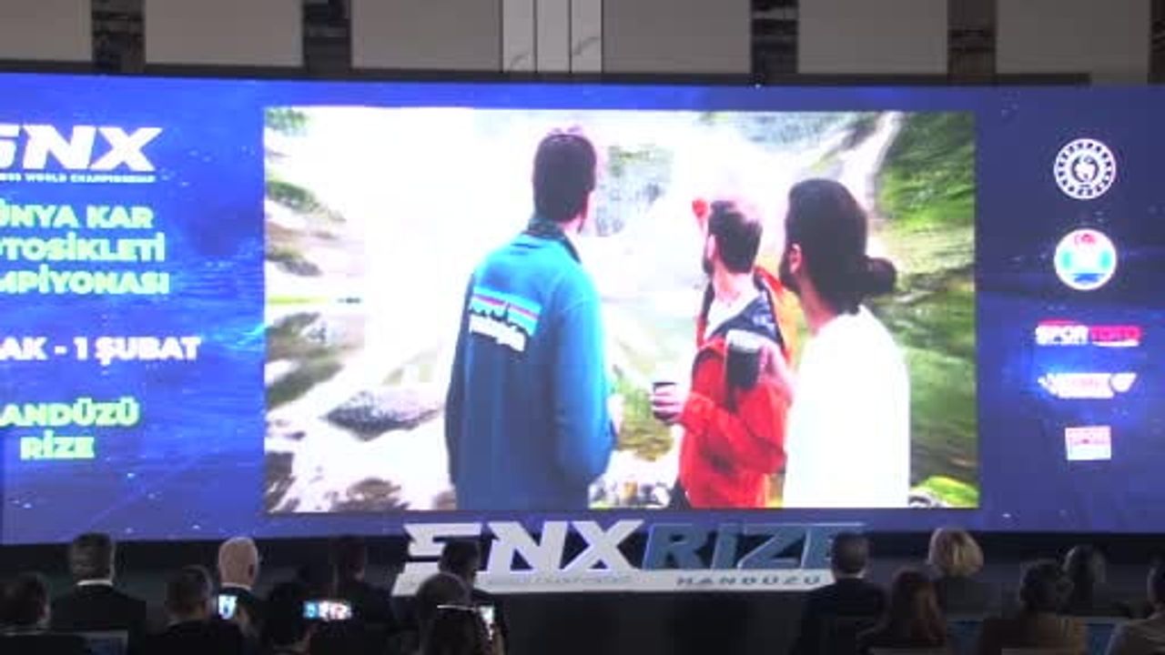 FIM Dünya Kar Motosikleti Şampiyonası tanıtıldı: SNX Türkiye 31 Ocak-1 Şubat 2026'da Rize'de