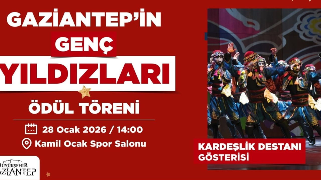 Gaziantep'in Genç Yıldızları Ödül Töreni: Spor, Sanat, Bilim ve Kardeşlik Bir Arada