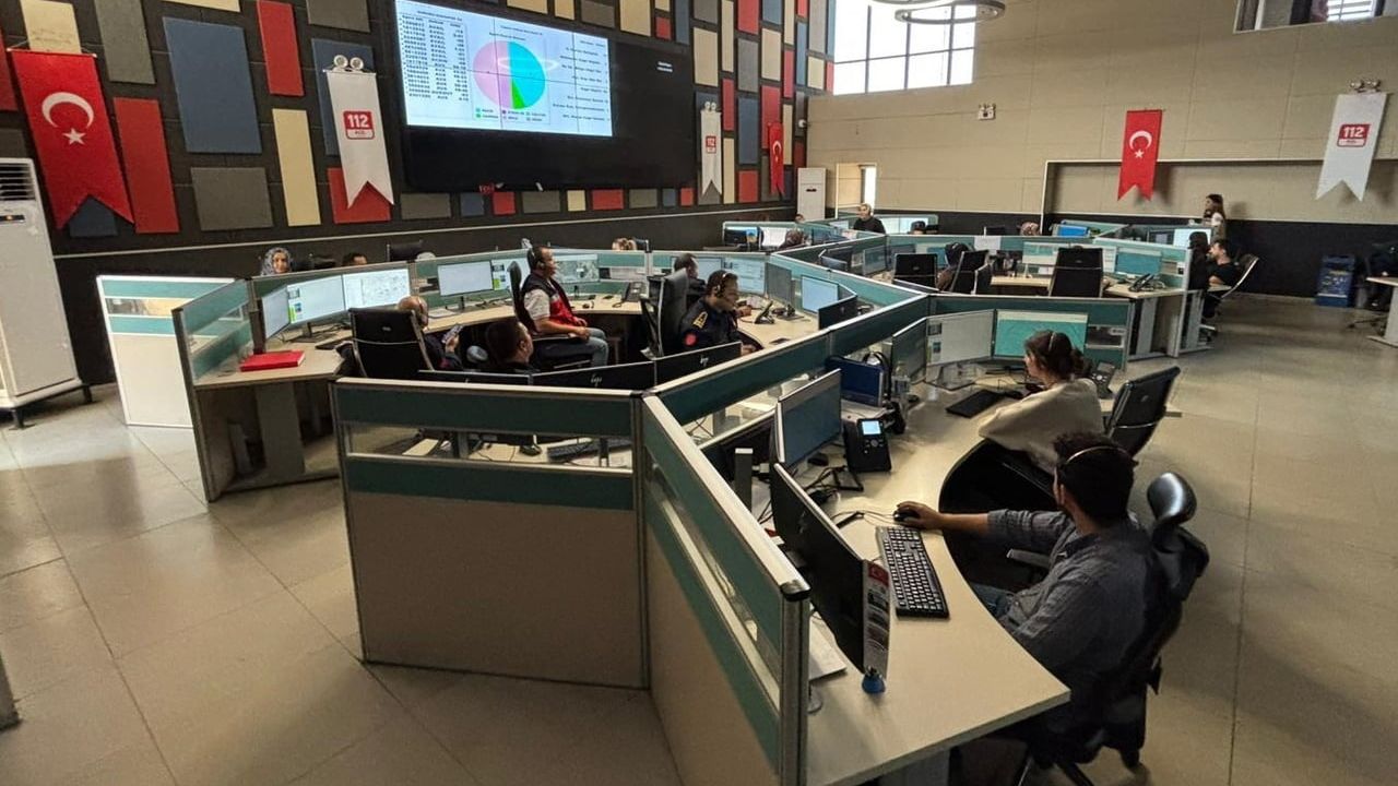 Gaziantep'te 2025'te 112 çağrılarının yüzde 72'si asılsız çıktı