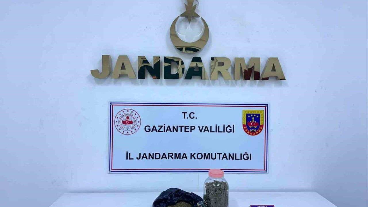 Gaziantep'te jandarma operasyonu: 4 kilo 50 gram skunk ele geçirildi, 1 kişi tutuklandı