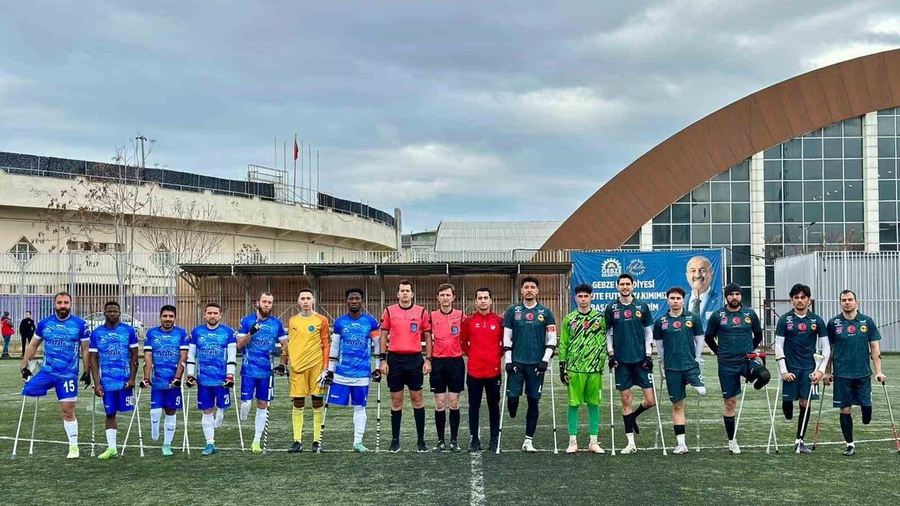 Gebze Belediyesi Ampute Futbol Takımı, TSK Rehabilitasyon Merkezi'ni 3-0 Yenerek 4. Sıraya Yükseldi