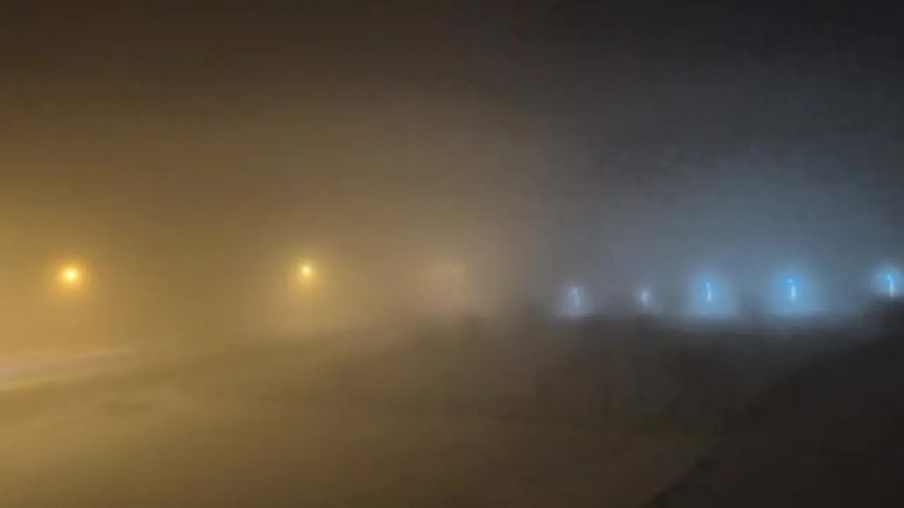 Gercüş'te Yoğun Sis Ulaşımı Aksattı — Görüş Mesafesi 5 Metreye Düştü