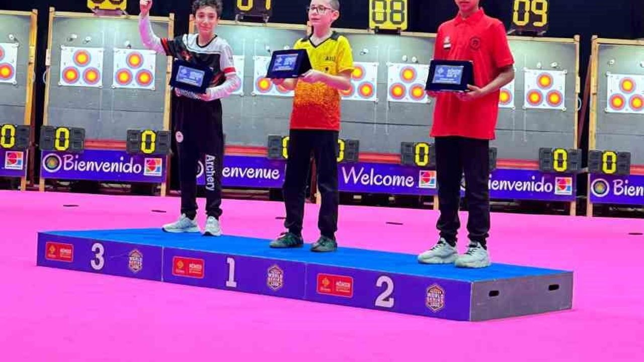 GKV'li Mehmet Akif Şahin, Okçuluk Dünya Kupası U13'te Dünya Üçüncüsü Oldu