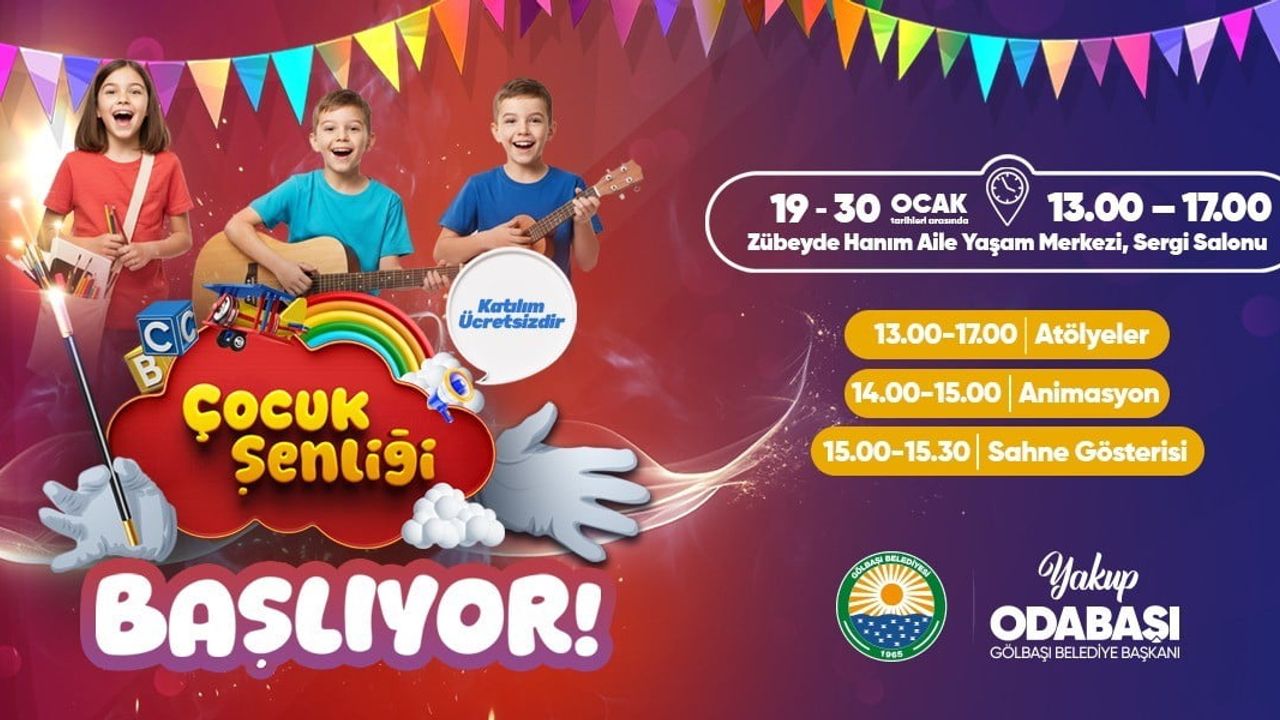 Gölbaşı Belediyesi yarıyıl tatilinde çocuklara ücretsiz spor, sanat ve eğlence programı