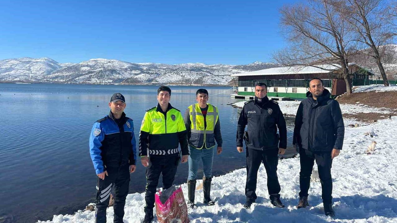 Gölbaşı Emniyetinden Sokak Hayvanlarına Mama Desteği