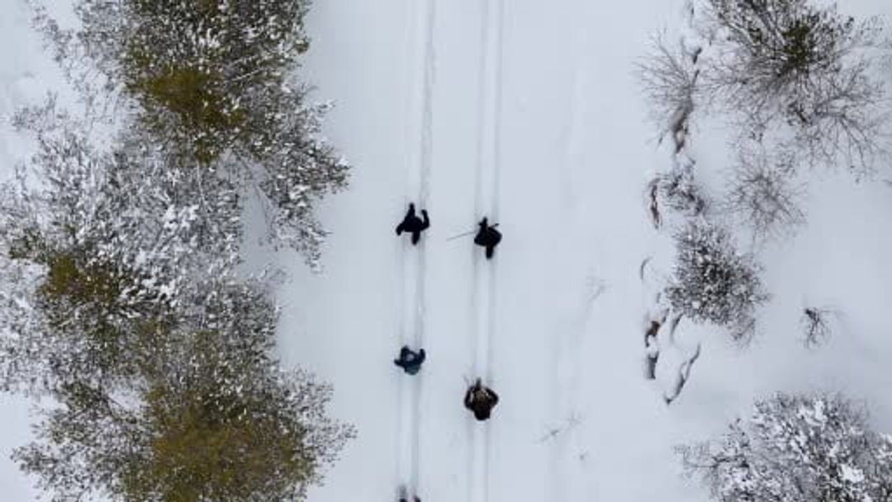 GÜDAK'ın Kış Yürüyüşü: 2 bin 20 metre Ziyarettepe Geçişi'ne 11 km'lik Tırmanış