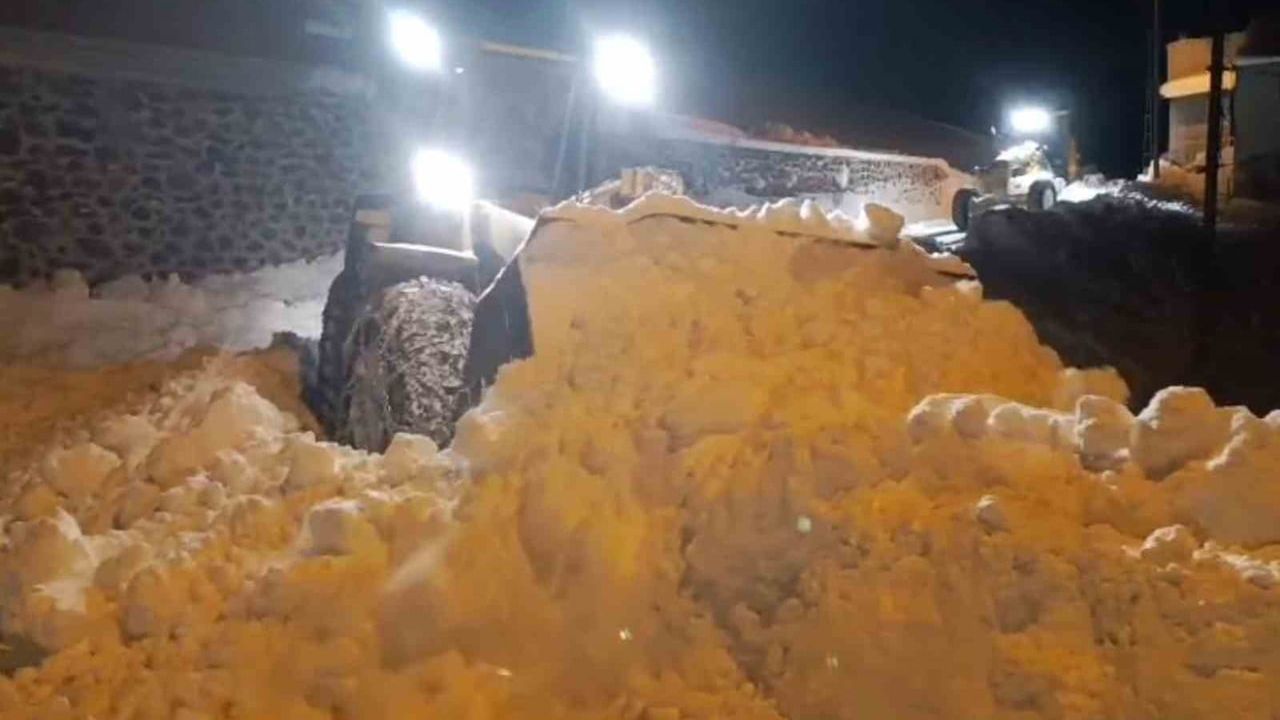 Gümüşhane'de yüksek rakımlarda karla mücadele: 33 köy yolunda seferberlik