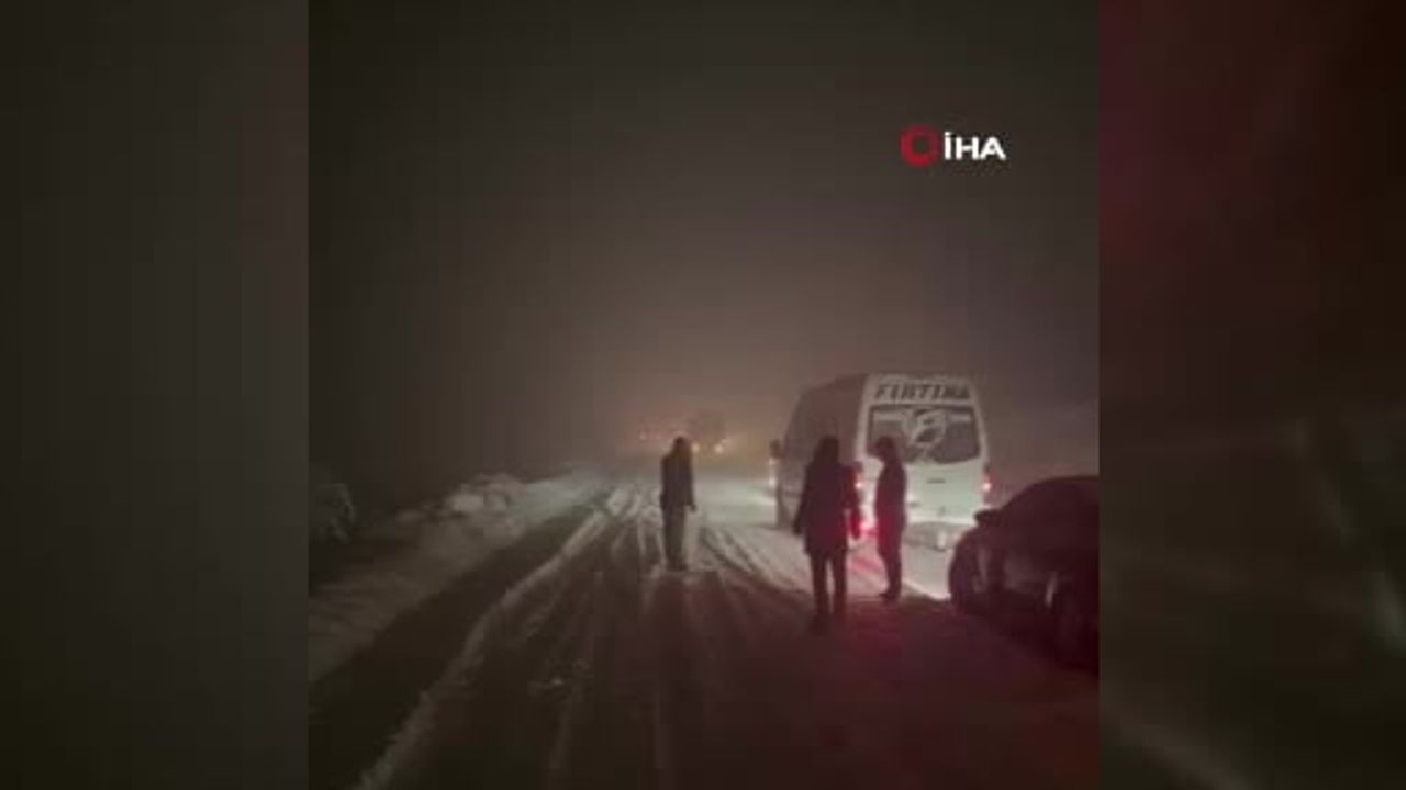 Hakkari'de Çanaklı Köyü Tünel Mevkiinde Çığ: Araçlar Yolda Mahsur Kaldı