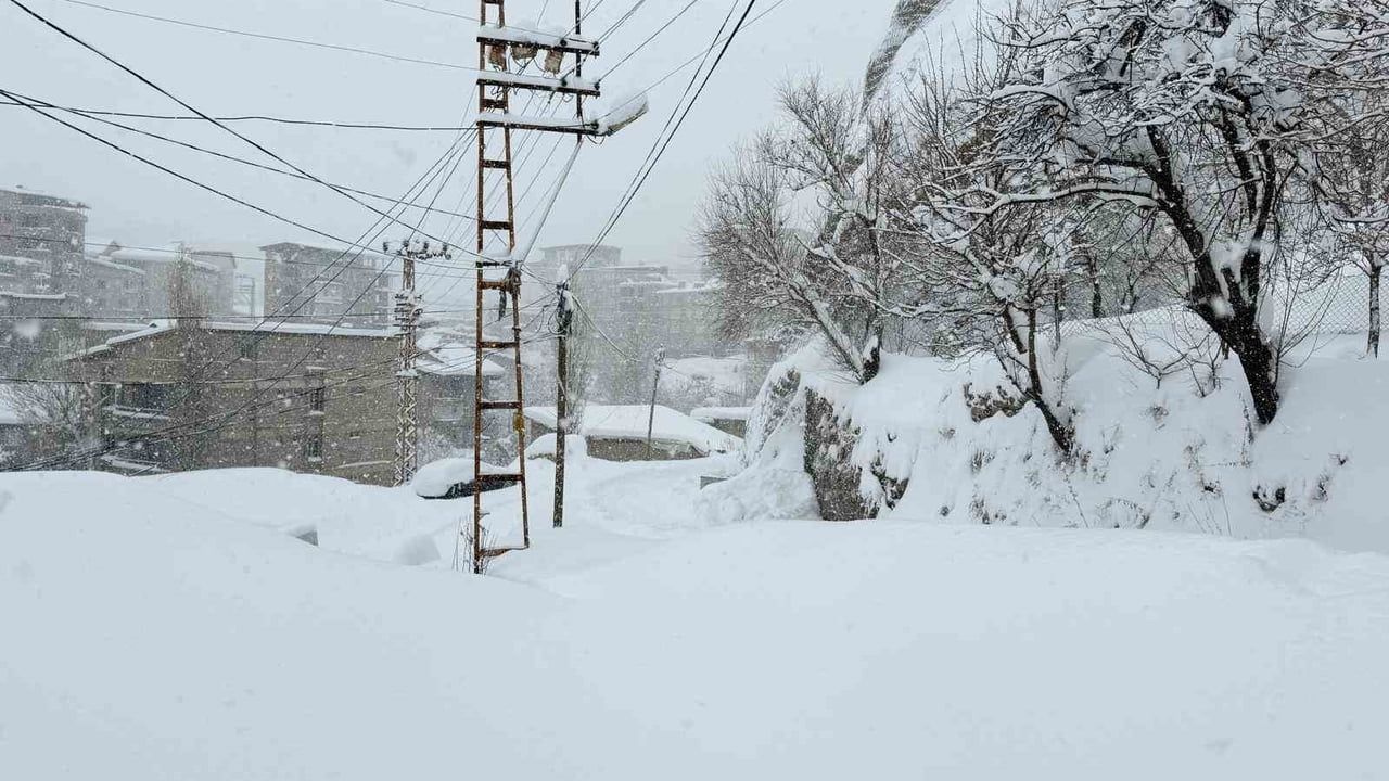 Hakkari'de kar yağışı 43 yerleşim yerinin yolunu kapattı
