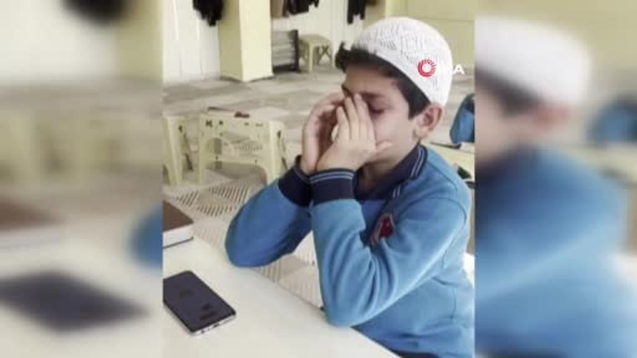 Hatay'da 11 yaşındaki Yusuf Sami Öztürk bir yıllık hafızlık eğitimini tamamladı