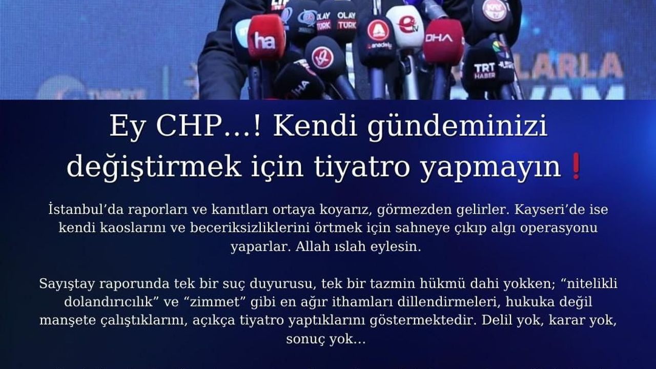 Hüseyin Okandan'dan CHP'nin belediye şirketleri suç duyurusuna tepki