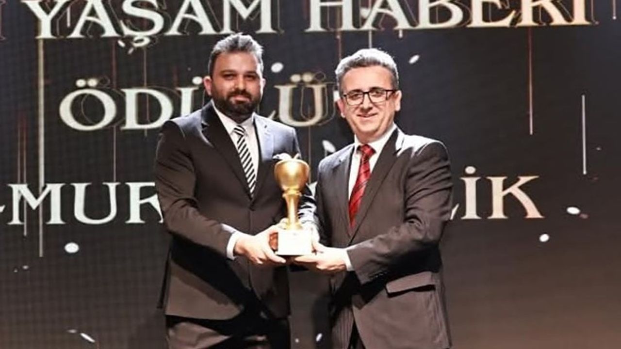 İHA muhabiri Murat Çelik "Yılın Yaşam Haberi" ödülünü aldı