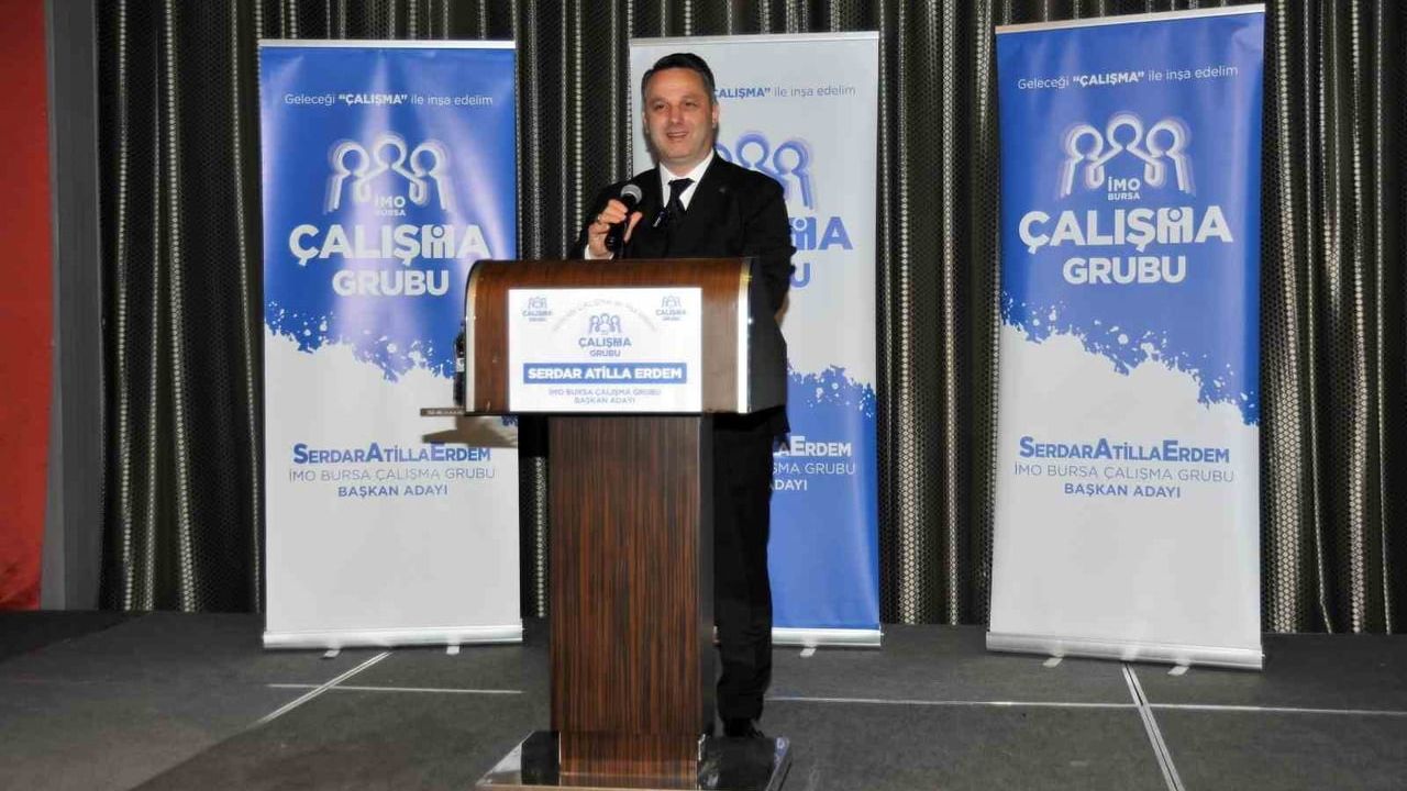 İMO Bursa Başkan Adayı Serdar Atilla Erdem projelerini ve yönetim kurulu adaylarını tanıttı