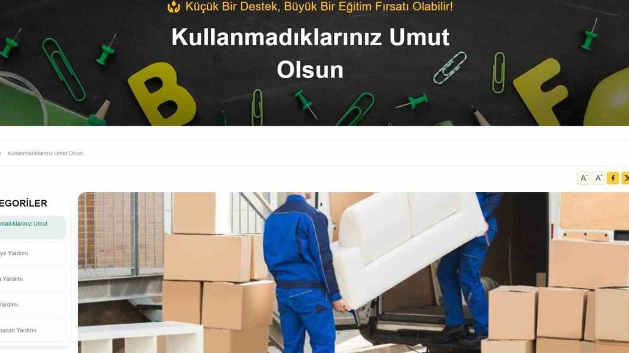 İnegöl'de sosyal yardım platformu umuteli.org.tr hizmete sunuldu