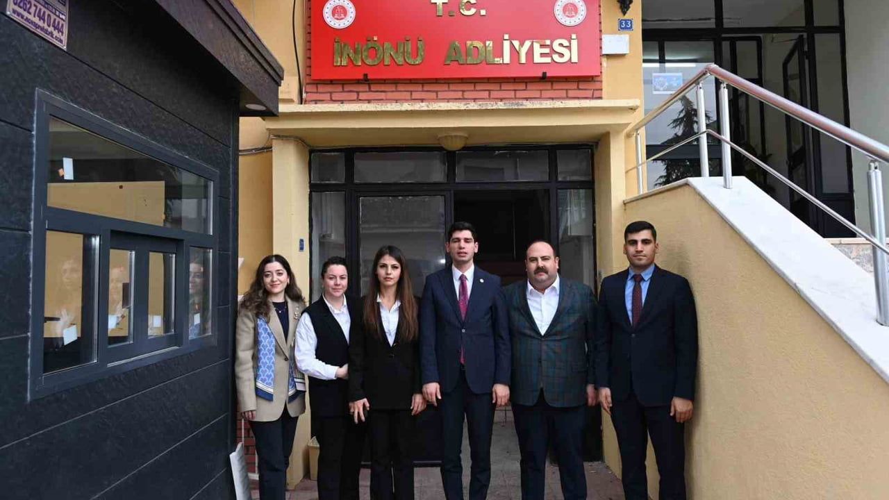 İnönü Adliyesi Hizmete Açıldı — Başkan Hamamcı ve Kaymakam Teymur'dan Hayırlı Olsun Ziyareti