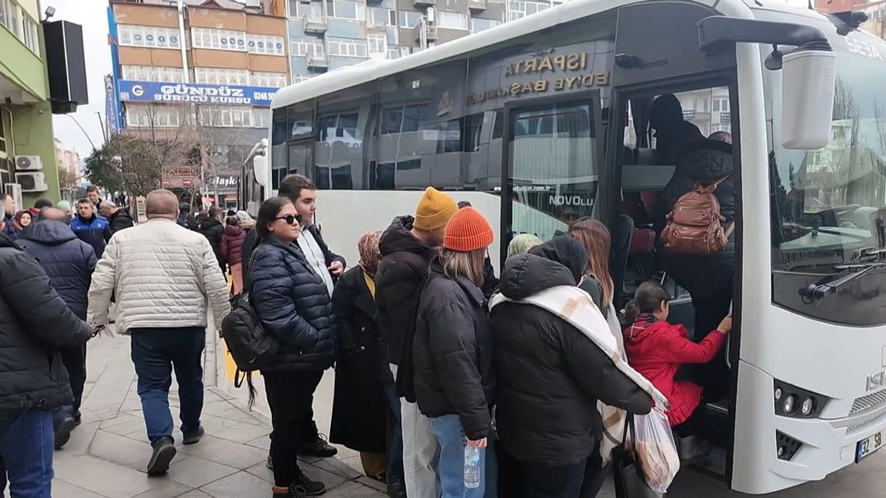 Isparta Belediyesi, 24–25 Ocak'ta Davraz'a ücretsiz otobüs seferlerini sürdürüyor
