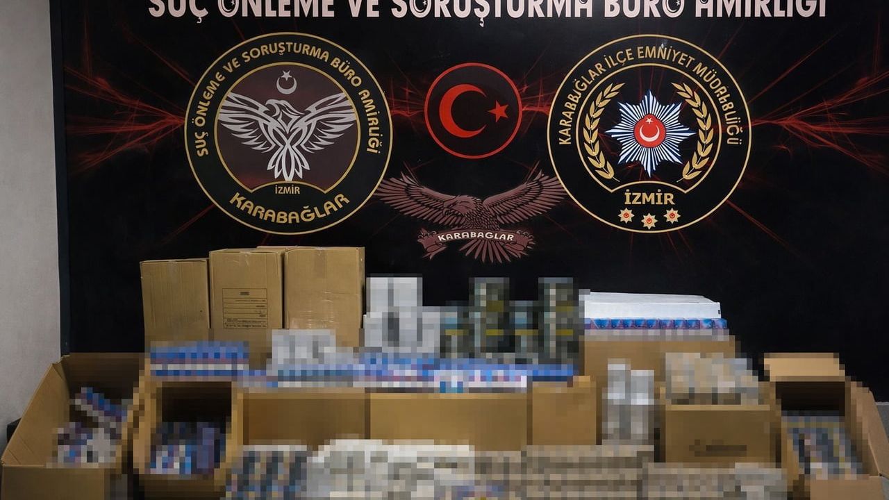 İzmir Karabağlar'da kaçak sigara operasyonu: 500 bin doldurulmuş makaron ele geçirildi