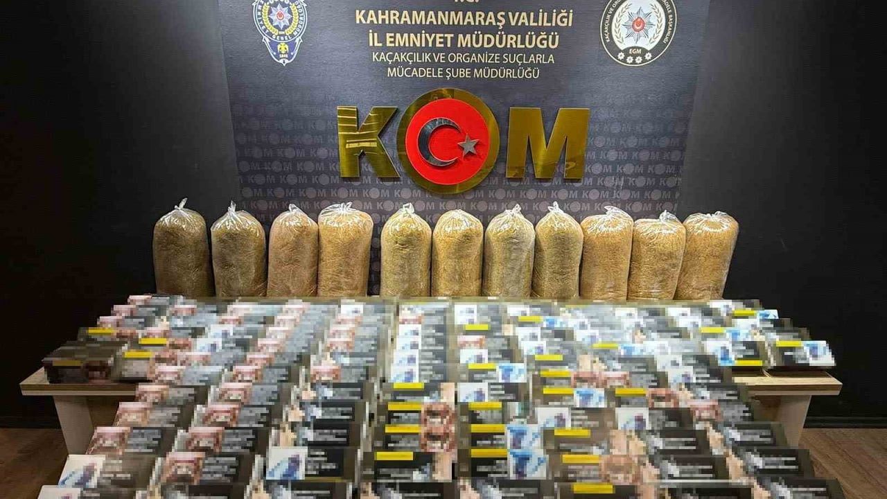 Kahramanmaraş’ta uyuşturucu ve kaçakçılık operasyonu: 1 tutuklama