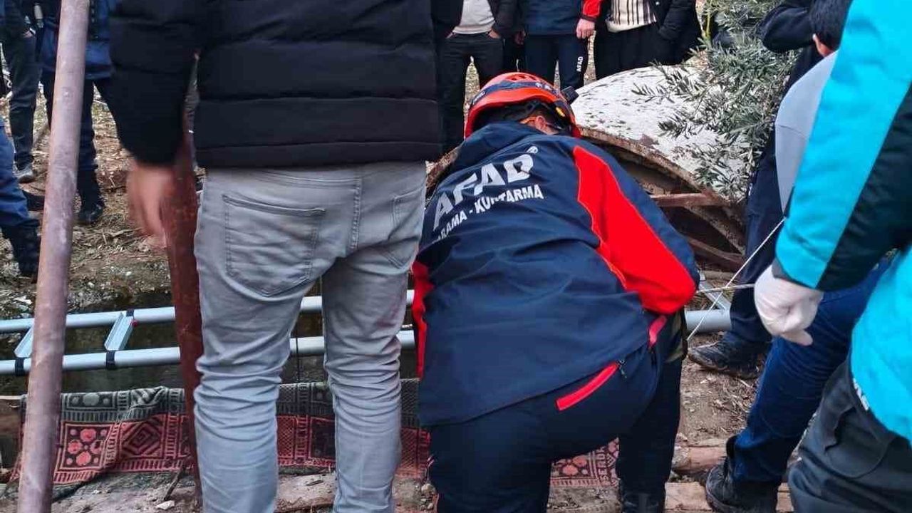 Kahta'da su kuyusuna düşen 24 yaşındaki genç kurtarıldı