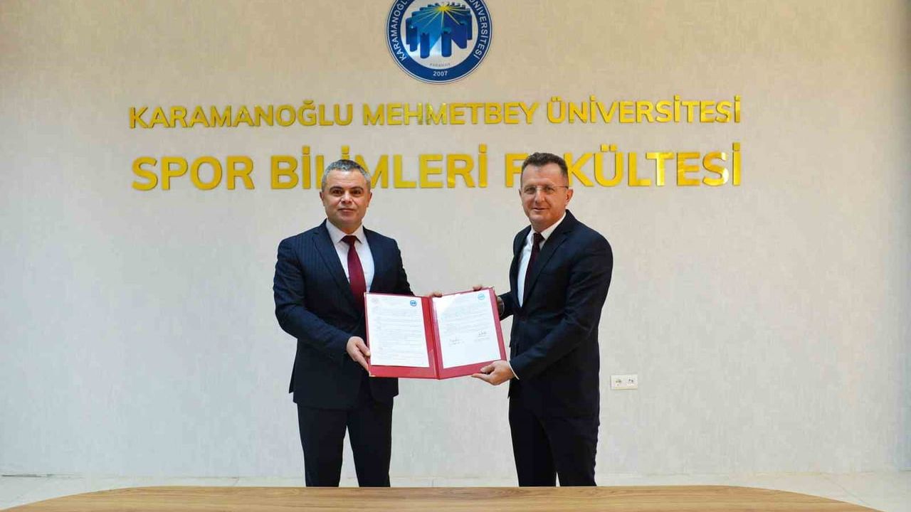 Karamanoğlu Mehmetbey Üniversitesi ile Karaman Gençlik ve Spor İl Müdürlüğü 5 yıllık eğitim ve spor iş birliği protokolü imzaladı
