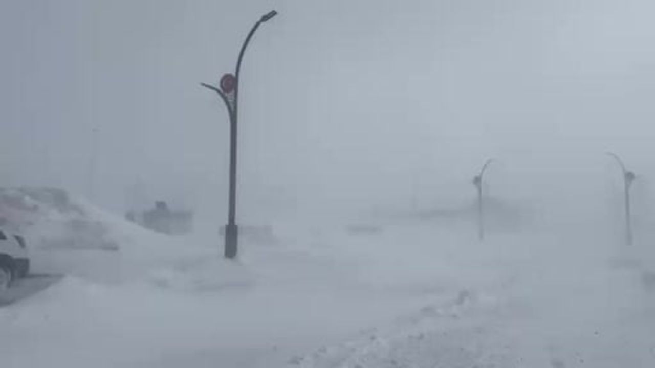 Karayazı'da 'Kurdo rüzgârı' ve eksi 30 derece soğuk yaşamı olumsuz etkiliyor