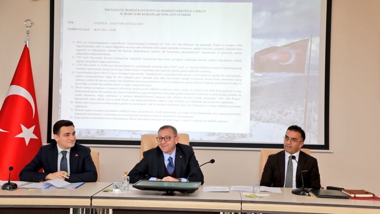 Kars İl Koordinasyon Kurulu Ocak Toplantısı: 2025 Yatırım Raporları ve 2026 Planları Ele Alındı