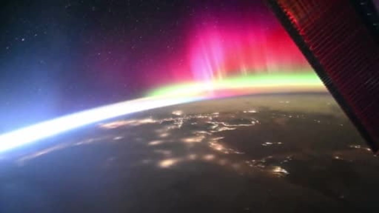 Kimiya Yui, Uluslararası Uzay İstasyonu'ndan kuzey ışıklarını görüntüledi