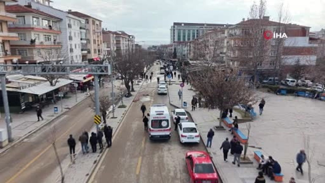 Kırıkkale'de doğalgaz hattı hasarı sonucu çıkan yangında bir personel hafif yaralandı
