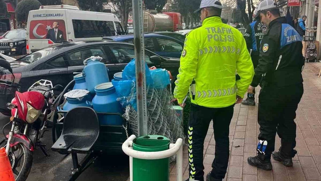 Kırklareli'de kaldırım ve yol işgallerine ortak denetim