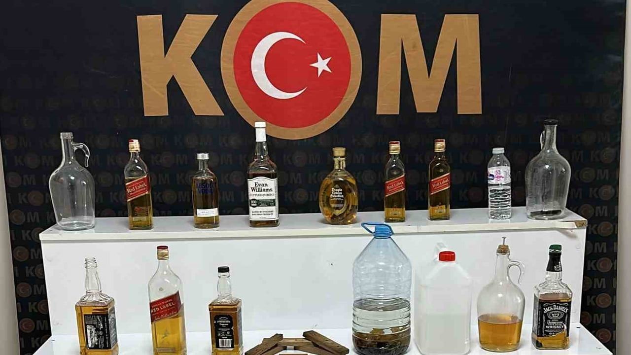 Kırşehir’de 20,25 litre kaçak alkol ele geçirildi
