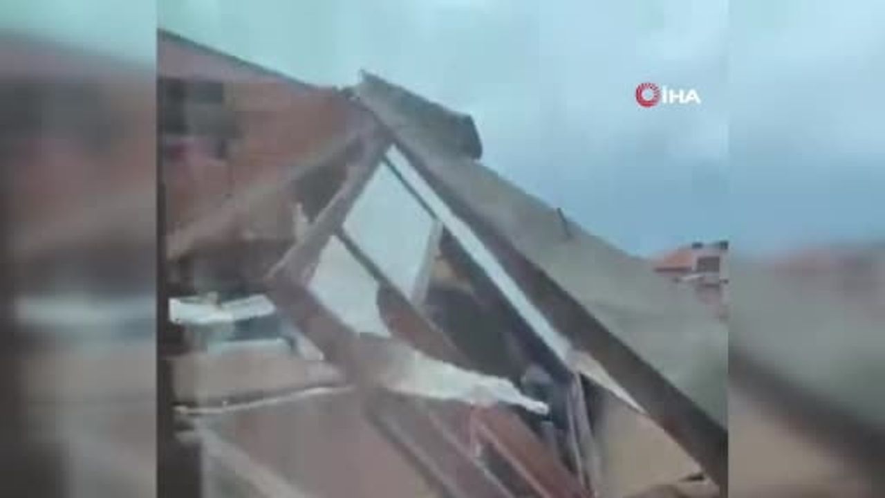 Kocaeli'de şiddetli rüzgar gündelik yaşamı ve trafiği olumsuz etkiledi