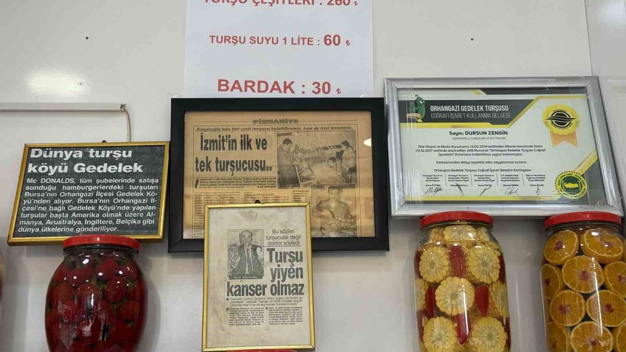 Kocaeli İzmit’te 40 yıllık turşuculuk geleneği: Kışta turşu ve turşu suyuna ilgi artıyor