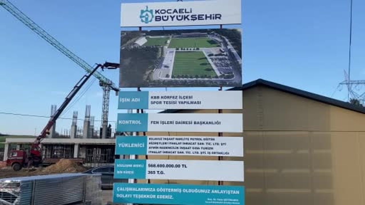 Kocaelispor’un Sevindikli’deki modern spor üssü: 75 dönüm ve 7 saha ile yıl sonu hedefi