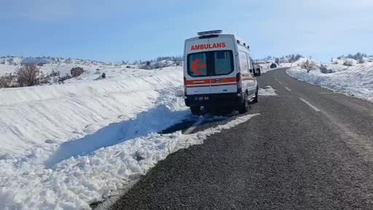 Kulp'ta arıza yapan ambulans üç gündür yol kenarında bekliyor