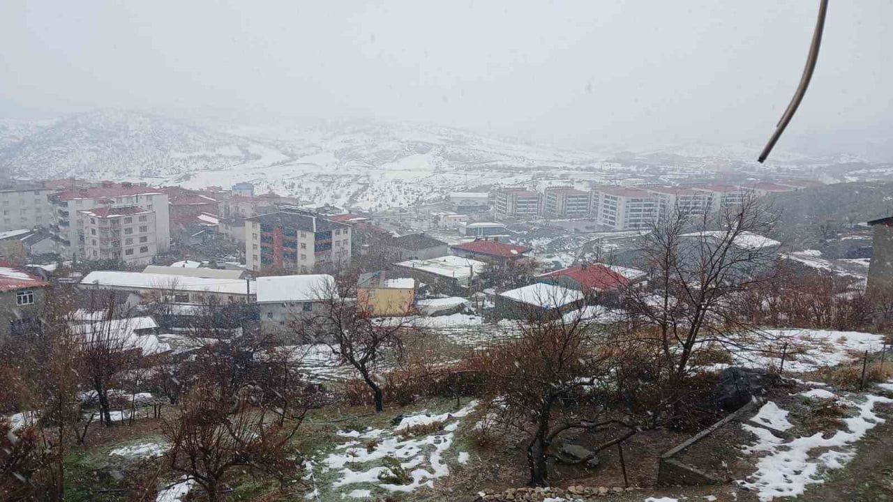 Kulp’ta yağmur öğleden itibaren kar yağışına döndü; yüksek kesimlerde etkili oldu