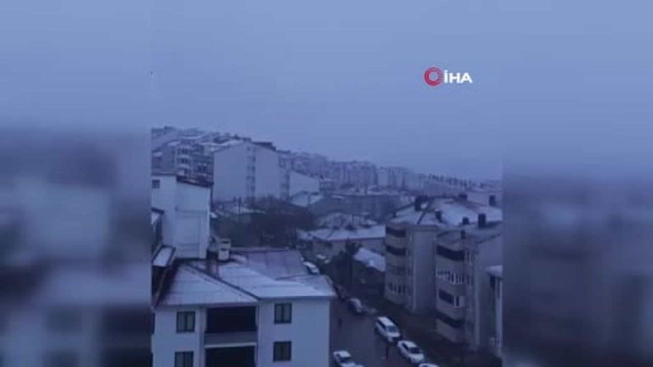 Malkara karla kaplandı: İlçe merkezi ve mahallelerde kartpostallık görüntüler