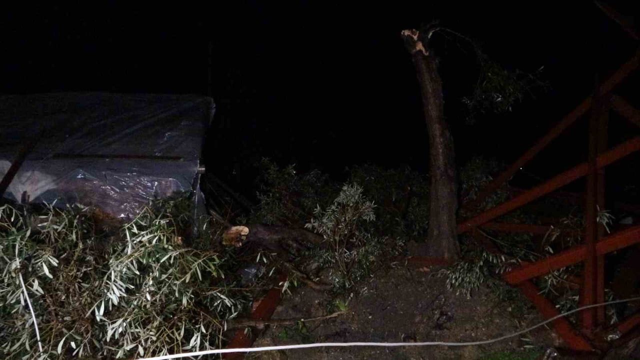 Manavgat’ta hortum: Seralara ve ev çatılarında hasar, 1 kişi yaralandı