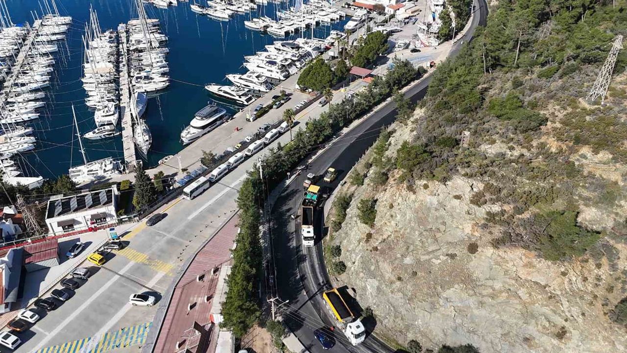 Marmaris Adaköy Yolu Yenilendi: Sıcak Asfalt ve Kaldırım Çalışmaları Tamamlandı