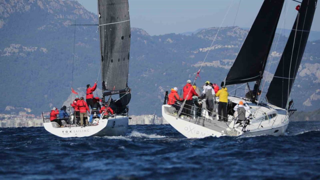 Marmaris'te 17. Kış Trofesi'nin ilk ayağı tamamlandı: 41 tekneyle üç yarış yapıldı
