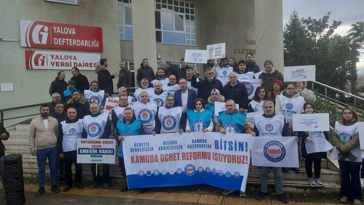Memur-Sen Yalova, 2026'nın ilk maaş gününde ücret adaletsizliğine dikkat çekti