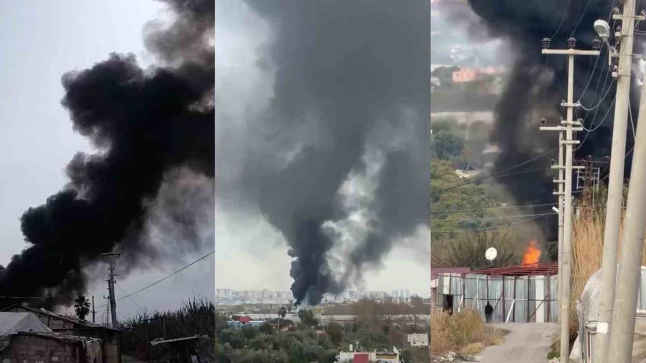 Mersin Erdemli'de hurdalıkta yangın kontrol altına alındı