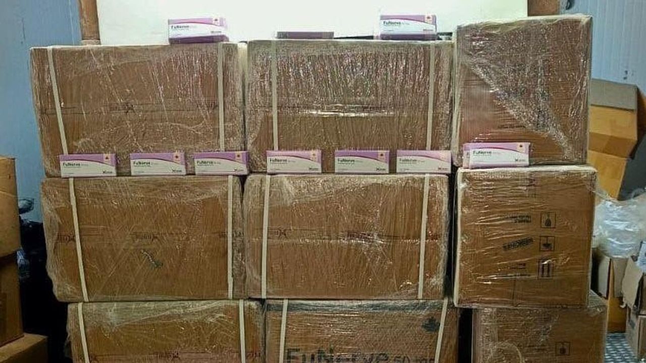 Mersin Limanı'nda 280 bin pregabalin etken maddeli sentetik hap ele geçirildi