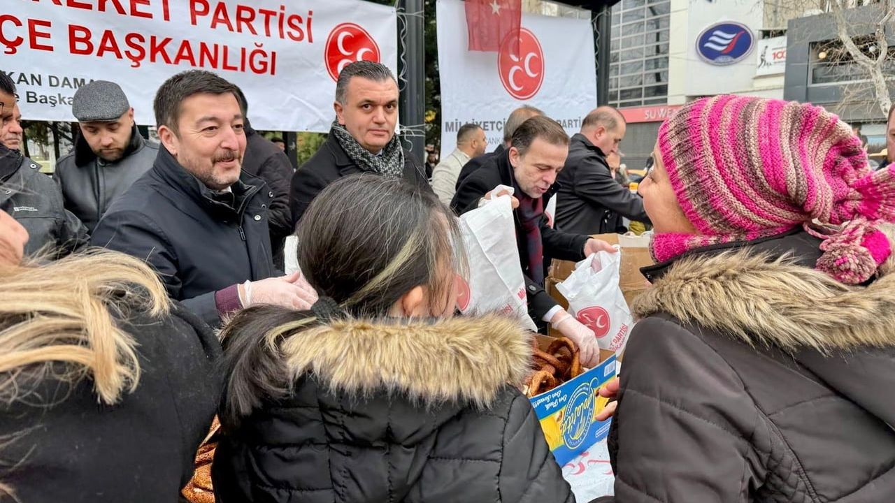 MHP Çankaya, Miraç Kandili'nde Kandil Simidi ve Meşrubat İkramı