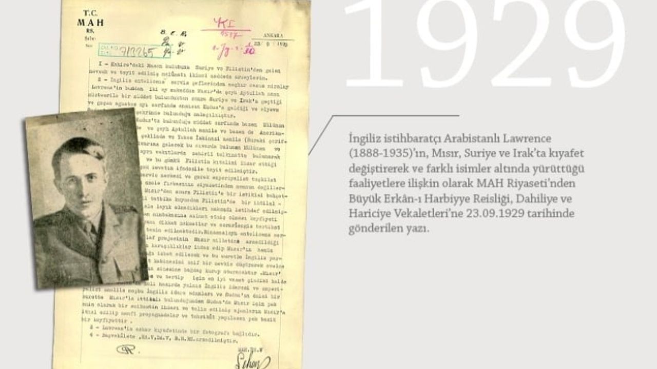 MİT, 87 yıllık MAH raporunu yayımladı: Arabistanlı Lawrence'ın Cumhuriyet dönemindeki takibi