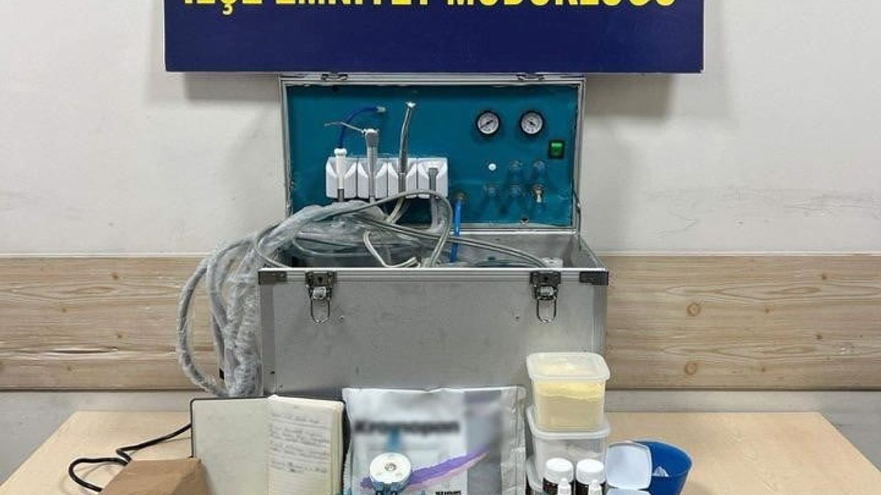 Muş Varto'da ruhsatsız dişçilik: Evini kliniğe çeviren kişi yakalandı