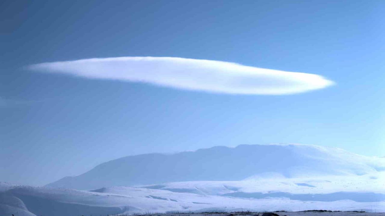 Nemrut Kalderası'nda Mercek Bulutu Görüntülendi