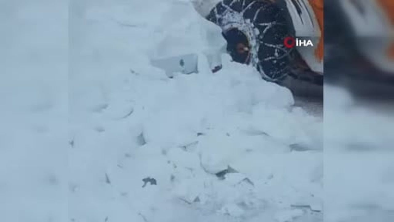 Niksar'da yaban hayvanlar için yem bırakmaya giden kişi tipi nedeniyle donma tehlikesi atlattı